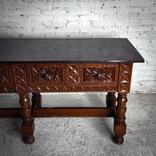 Load image into Gallery viewer, Spanish Revival Hammered Copper-Clad Oak Desk