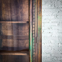 Load image into Gallery viewer, Colonial Style Dark Wood Display Cabinet