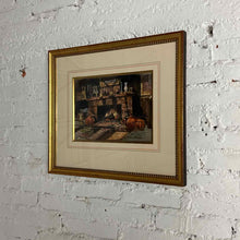 Load image into Gallery viewer, Harold H. "Hal" Sims Framed Watercolor Interior Painting