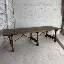 Load image into Gallery viewer, Spanish Colonial Style Wood & Iron Dining Table