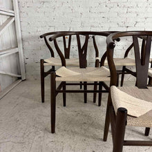 Load image into Gallery viewer, Set of 6 Wishbone Style Dining Chairs