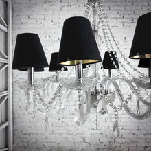 Load image into Gallery viewer, Transitional Clear Glass Crystal Chandelier