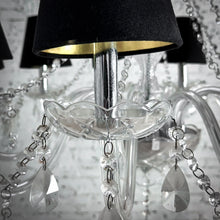 Load image into Gallery viewer, Transitional Clear Glass Crystal Chandelier