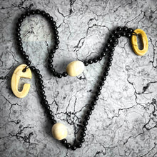 Load image into Gallery viewer, Vintage Artisan Tribal Tagua Nut Multi-Strand Necklace