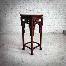 Load image into Gallery viewer, Late 20th C. Chinese Cloissone Rosewood End Table