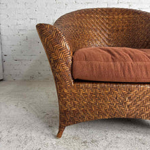 Load image into Gallery viewer, Chevron Woven Rattan Tub Chair