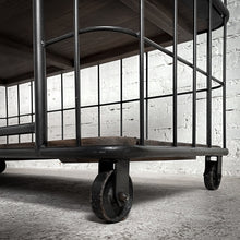Load image into Gallery viewer, Casa Armida Industrial Blackened Wood Shelving