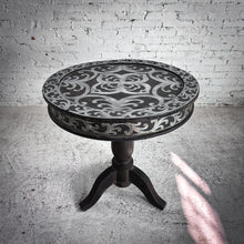 Load image into Gallery viewer, C. 1950's Indian Ebonized Wood Pedestal Table
