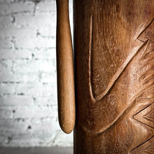 Load image into Gallery viewer, African Carved Oiled Wood Drum