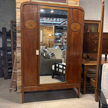 Load image into Gallery viewer, Art Deco Marquetry Mahogany Armoire Cabinet