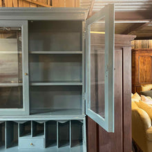 Load image into Gallery viewer, 2 Piece French Provincial Style Painted Secretary Cabinet