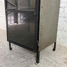 Load image into Gallery viewer, Industrial Gunmetal Steel Glass Vitrine