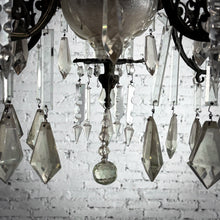 Load image into Gallery viewer, 19th C. Italian Style Bronze Crystal Chandelier