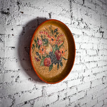 Load image into Gallery viewer, Folk Art Painted Wood Plate Wall Decor