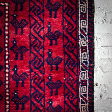 Load image into Gallery viewer, Baluch Wool Runner Afghanistan Knotted Rug