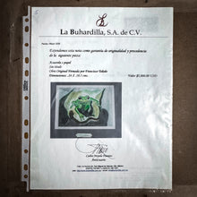 Load image into Gallery viewer, Francisco Toledo Watercolor Frog with Serpent