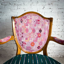 Load image into Gallery viewer, Set of 2 Vintage Louis XVI Upholstered Beech Wood Armchair