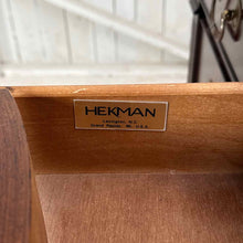 Load image into Gallery viewer, Hekman Serpentine Leather Pedestal Desk
