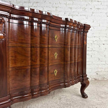 Load image into Gallery viewer, Baroque Revival Wood Serpentine Chest of Drawers