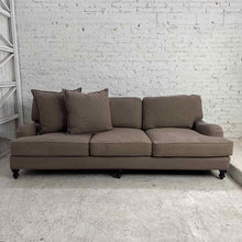 Load image into Gallery viewer, English Roll Arm 3-Seat Taupe Sofa
