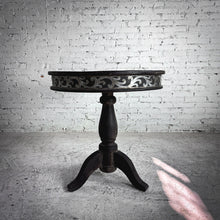 Load image into Gallery viewer, C. 1950's Indian Ebonized Wood Pedestal Table