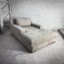 Load image into Gallery viewer, Restoration Hardware Oversized Contemporary Nubuck Leather Chaise