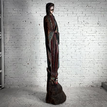 Load image into Gallery viewer, 18th Century Tall Mexican Polychrome Wood Virgin Guadalupe Decorative Statue
