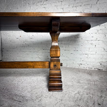 Load image into Gallery viewer, Rustic Pine Pedestal Dining Table