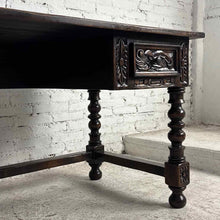 Load image into Gallery viewer, Spanish Revival Carved Wood Writing Desk