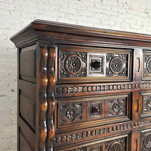 Load image into Gallery viewer, Spanish Revival 6-Drawer Highboy Chest