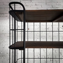 Load image into Gallery viewer, Casa Armida Industrial Blackened Wood Shelving