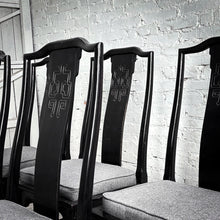Load image into Gallery viewer, Set of 5 Century Furniture Asian Style Ebonized Dining Chair