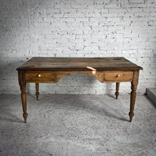 Load image into Gallery viewer, Antique Farmhouse Patina Pine Desk