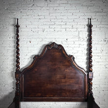 Load image into Gallery viewer, Evos Jacobean Queen Dark Hardwood Bed