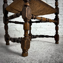 Load image into Gallery viewer, Antique Western Rush Hardwood Armchair