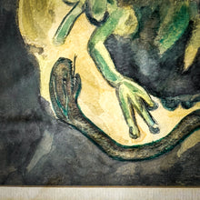 Load image into Gallery viewer, Francisco Toledo Watercolor Frog with Serpent