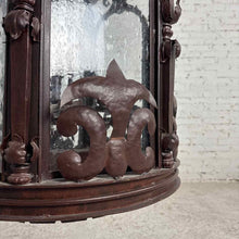 Load image into Gallery viewer, Large Spanish Revival Iron Lantern Light
