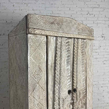 Load image into Gallery viewer, East Timor Whitewash Teak Armoire Cabinet