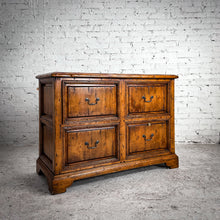 Load image into Gallery viewer, Vintage Colonial Revival Aged Oak Cabinet