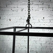 Load image into Gallery viewer, Modern Square Metal & Glass Caged Chandelier
