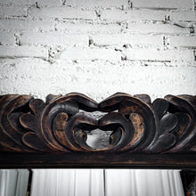 Load image into Gallery viewer, Baroque Hand Carved Dark Gold Cedar Full Length Mirror