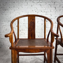 Load image into Gallery viewer, Set of 2 20th Century Quanyi Chinese Huanghuali Accent Chair