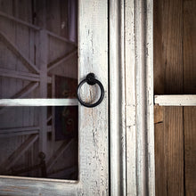 Load image into Gallery viewer, Vintage Monumental Gustavian Distressed Wood Display Cabinet