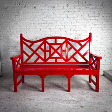 Load image into Gallery viewer, Templeton Collection Estate Furniture Red Lacquer Wood Bench
