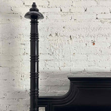 Load image into Gallery viewer, Four Poster Traditional King Black Bed