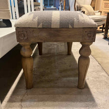 Load image into Gallery viewer, Southwestern Wool & Wood Bench