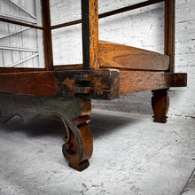 Load image into Gallery viewer, 19th C. Canopy Javanese Hand Carved Wood Daybed