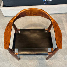 Load image into Gallery viewer, Set of 6 Contemporary Leather & Wood Dining Chair