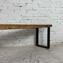 Load image into Gallery viewer, Industrial Solid Wood Sled Leg Bench