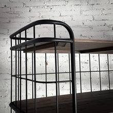 Load image into Gallery viewer, Casa Armida Industrial Blackened Wood Shelving